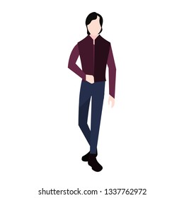 man avatar character