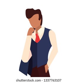 man avatar character