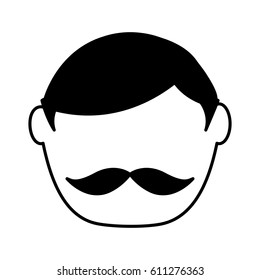 man avatar character icon vector illustration design