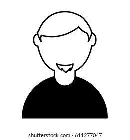 man avatar character icon vector illustration design