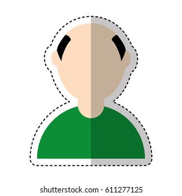 man avatar character icon vector illustration design