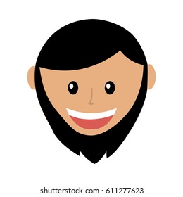 man avatar character icon vector illustration design