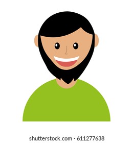 man avatar character icon vector illustration design
