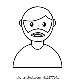 man avatar character icon vector illustration design