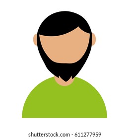 man avatar character icon vector illustration design