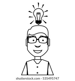 man avatar character isolated icon