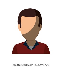 man avatar character isolated icon