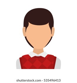 man avatar character isolated icon