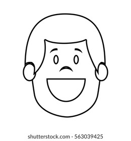 man avatar character isolated icon