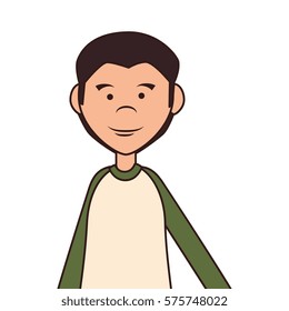 man avatar character isolated icon
