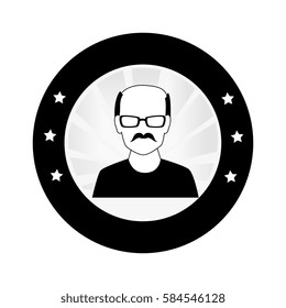 man avatar character isolated icon