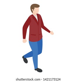 
Man avatar character isometric design.

