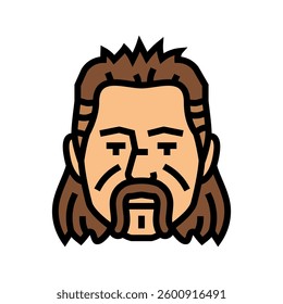 man avatar color icon vector. man avatar sign. isolated symbol illustration