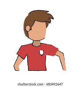 man avatar doodle 