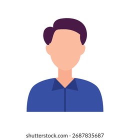 elemento de desenho animado plano avatar man