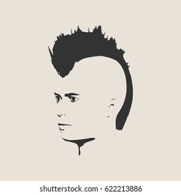 1000 Mohawk Hairstyle Stock Images Photos Vectors