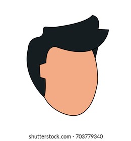 man avatar head icon image 