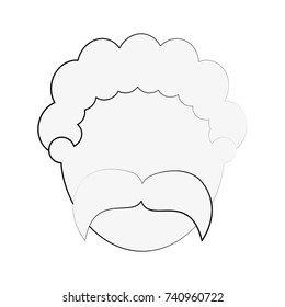man avatar head icon image 