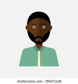 Man avatar icon isolated on white background