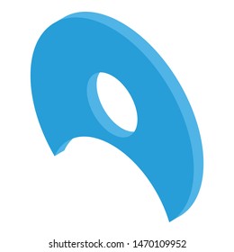 Man avatar icon. Isometric of man avatar vector icon for web design isolated on white background