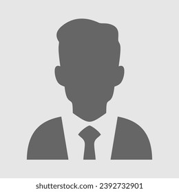 Man avatar icon. Male face silhouettes. Serving as avatars or profiles for unknown or anonymous individuals. Social network vector illustration