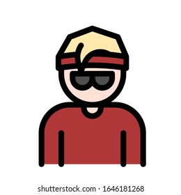 Icono de avatar de hombre del paquete de iconos de avatar