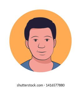 Man avatar icon or portrait