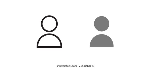 man, avatar, icon user profile Login vector, sign, symbol, logo, illustration, editable stroke, flat design style isolated on white