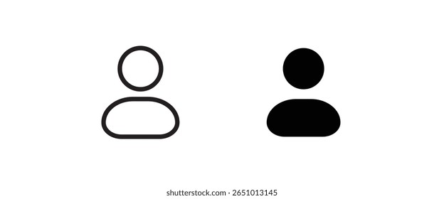 man, avatar, icon user profile Login vector, sign, symbol, logo, illustration, editable stroke, flat design style isolated on white