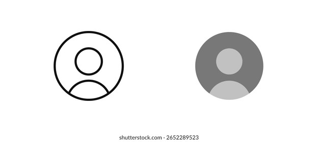 Hombre, avatar, icono de perfil de usuario Inicio de sesión Vector, signo, símbolo, logotipo, ilustración, editable trazo, estilo de diseño plano aislado en blanco
