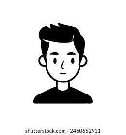 Man avatar icon, vector illustration