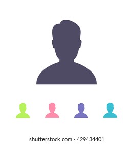 man avatar icon. vector illustration