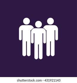 Man or avatar icon . Vector illustration