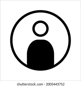 man avatar icon vector sign symbol isolated
