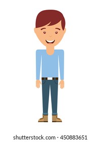 man avatar isolated icon design, vector illustration  graphic 