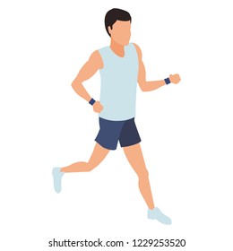 Man avatar isometric concept