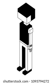 man avatar isometric icon
