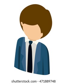 man avatar isometric isolated vector illustration design