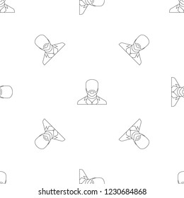 Man avatar pattern seamless vector repeat geometric for any web design