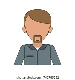 man avatar portrait icon image 