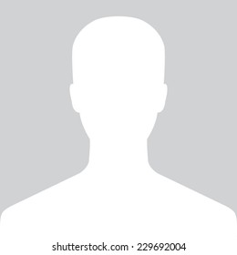 Man avatar profile picture. Vector illustration eps10.