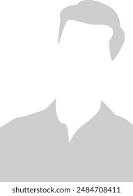 Man Avatar Profile Portrait Vector Illustration