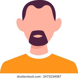 Man Avatar Profile Vector Illustration
