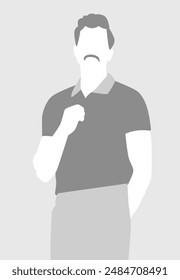 Man Avatar Profile Vector Illustration