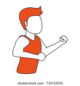 man avatar running icon image