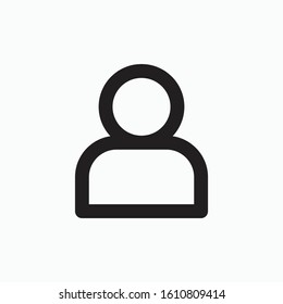 man avatar sign icon vector isolated