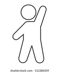 man avatar silhouette isolated icon vector illustration design