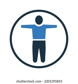 Mann, Avatar, Benutzersymbol. Einfache Vektorgrafik.