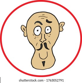 man avatar vector design. eps10