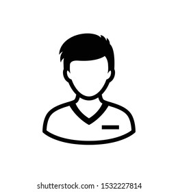 Man Avatar Vector Graphics Icon